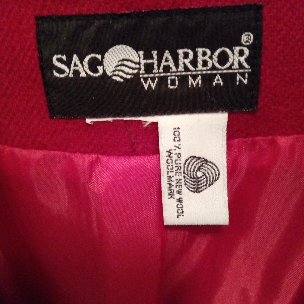 Wool Blazer red Size1x (size label missing)